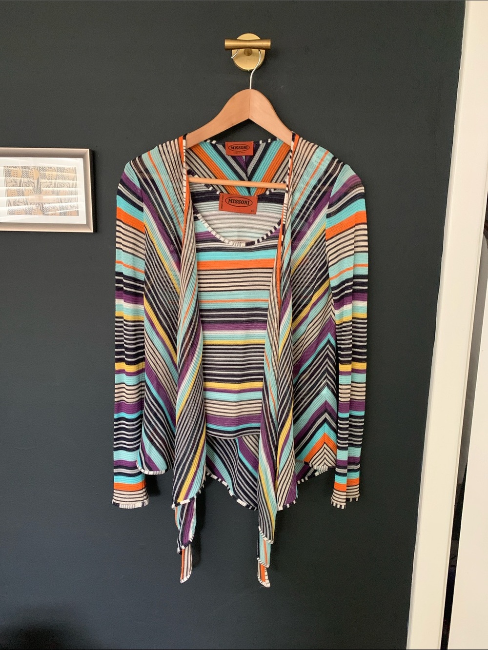 Missoni tank cardigan set